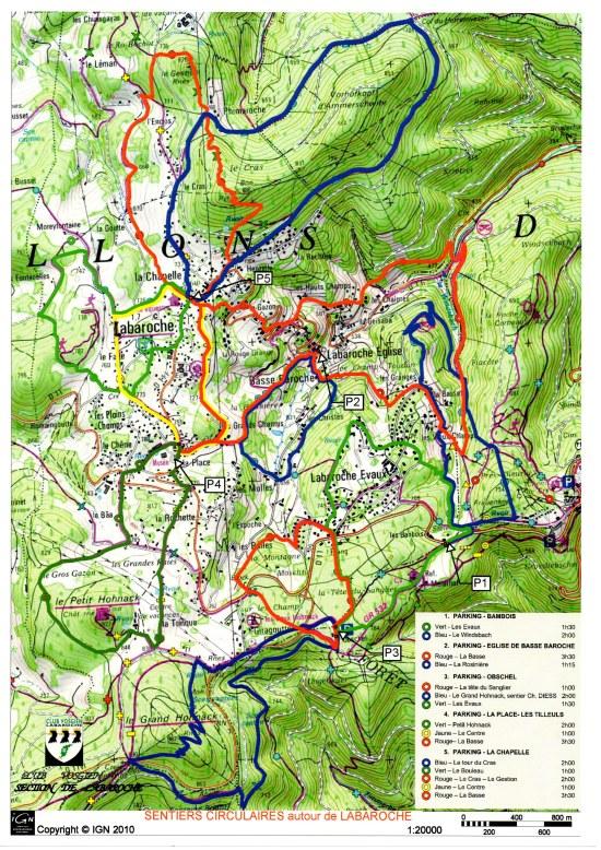 Marche, circuits de randonnées